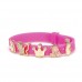 Браслет дитячий Biojoux BJB012 Kids Silicon Glitter Deep Rose 4 GP Charms, рожевий