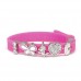 Браслет дитячий Biojoux BJB014 Kids Silicon Deep Rose 4 Rhodium Charms, рожевий 