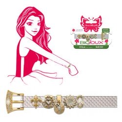 Браслет підлітковий Biojoux BJB051 Braccialetto ELEGANCE - White, білий Браслет підлітковий Biojoux BJB051 Braccialetto ELEGANCE - White, білий