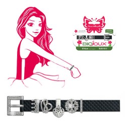 Браслет підлітковий Biojoux BJB053 Braccialetto ROYAL - Black, чорний Браслет підлітковий Biojoux BJB053 Braccialetto ROYAL - Black, чорний