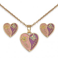 Комплект Сережки+Кольє Biojoux BJS002  BEST FRIEND