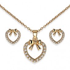 Комплект Сережки+Кольє Biojoux BJS011 FLAKE HEART Комплект Сережки+Кольє Biojoux BJS011 FLAKE HEART