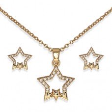 Комплект Сережки+Кольє Biojoux BJS012 DOUBLE STAR Комплект Сережки+Кольє Biojoux BJS012 DOUBLE STAR