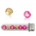 Шпильки-кліпси для волосся Biojoux MIX 3 - Pink & Gold