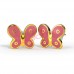 Дитячі сережки Biojoux "Rose Butterfly" BJT710 Kids