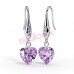 Дитячі сережки Biojoux "Violet Heart Pendant"  BJT721 Kids