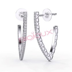 Сережки Biojoux BJT205 Sidney Bow 24mm Сережки Biojoux BJT205 Sidney Bow 24mm