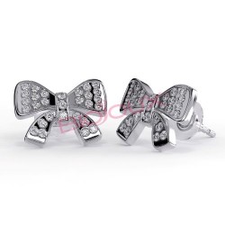 Сережки Biojoux BJT208 Bow Tie Crystals 12mm SS316L Сережки Biojoux BJT208 Bow Tie Crystals 12mm SS316L