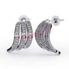 Сережки Biojoux BJT222 Metropolitan Curl 14mm SS316L