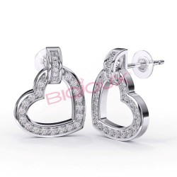 Сережки Biojoux BJT224 Montecarlo Heart 12mm SS316L Сережки Biojoux BJT224 Montecarlo Heart 12mm SS316L