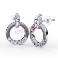 Сережки Biojoux BJT226 Montecarlo Round 12mm SS316L