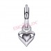 Сережки Biojoux BJT227 Hoop Heart SS316L