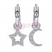 Сережки Biojoux BJT228 Star&Moon Hear SS316L