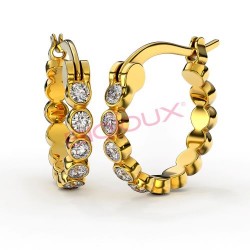 Сережки Biojoux BJT238 Anna's Hoop GP 15mm Сережки Biojoux BJT238 Anna's Hoop GP 15mm