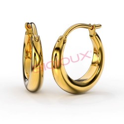 Сережки Biojoux BJT246 MariLU Hoop GP 15mm Сережки Biojoux BJT246 MariLU Hoop GP 15mm