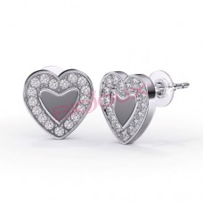 Сережки Biojoux BJT249 Love Me Heart 9mm