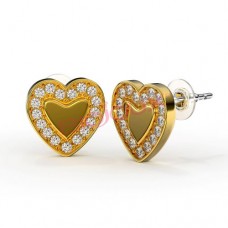 Сережки Biojoux BJT250 Love Me Heart GP
