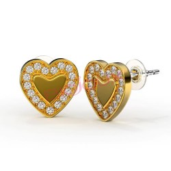 Сережки Biojoux BJT250 Love Me Heart GP