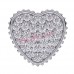Сережки Biojoux BJT256 Heart Pave Crystals 10mm