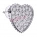 Сережки Biojoux BJT256 Heart Pave Crystals 10mm