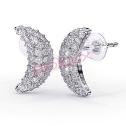 Сережки Biojoux BJT259 Crescent Moon Crystals 12mm Сережки Biojoux BJT259 Crescent Moon Crystals 12mm