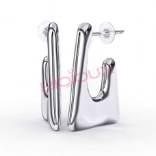 Сережки Biojoux BJT297 Alizee 20mm SS