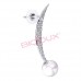 Сережки Biojoux BJT312 Berenice 26mm white pearl SS