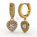Сережки Biojoux BJT313 Alma Golden  28mm  GP