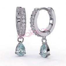 Сережки Biojoux BJT318 Ines Aqua 24mm SS