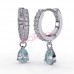Сережки Biojoux BJT318 Ines Aqua 24mm SS