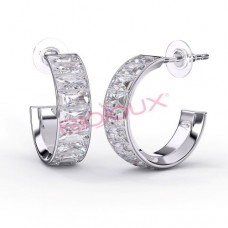 Сережки Biojoux BJT327 Cloe White 22mm SS