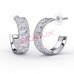 Сережки Biojoux BJT327 Cloe White 22mm SS