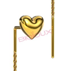 Сережки Biojoux BJT329 Grace 50mm GP Сережки Biojoux BJT329 Grace 50mm GP