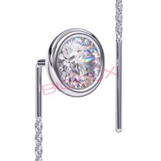 Сережки Biojoux BJT331 Gwenda Swarovsky 50mm SS