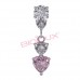 Сережки Biojoux BJT333 Donna Rose 20mm SS