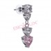 Сережки Biojoux BJT333 Donna Rose 20mm SS