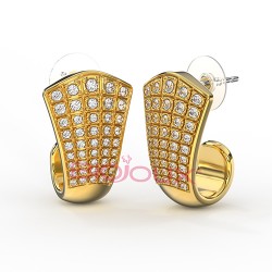 Сережки Biojoux BJT360 Alaric 20mm GP Сережки Biojoux BJT360 Alaric 20mm GP