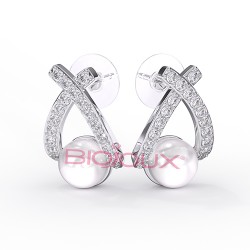 Сережки Biojoux BJT361 Finlo 14mm SS Сережки Biojoux BJT361 Finlo 14mm SS