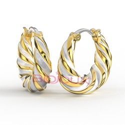 Сережки Biojoux BJT364 Alara White GP Сережки Biojoux BJT364 Alara White GP