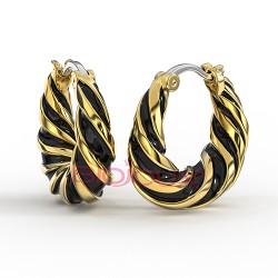 Сережки Biojoux BJT365 Alara Black GP Сережки Biojoux BJT365 Alara Black GP