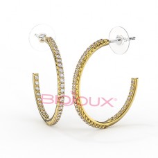 Сережки Biojoux BJT367 Liora 25mm GP Сережки Biojoux BJT367 Liora 25mm GP