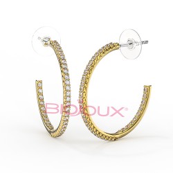 Сережки Biojoux BJT367 Liora 25mm GP Сережки Biojoux BJT367 Liora 25mm GP