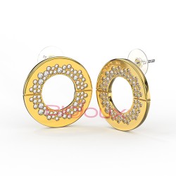 Сережки Biojoux BJT371Thalindra 20mm GP