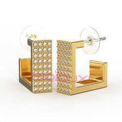 Сережки Biojoux BJT373 Amara 15mm GP Сережки Biojoux BJT373 Amara 15mm GP