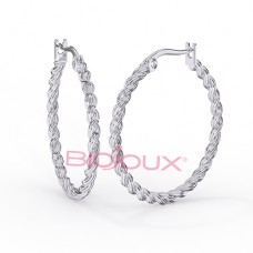Сережки Biojoux BJT380 Eldara 30mm SS Сережки Biojoux BJT380 Eldara 30mm SS