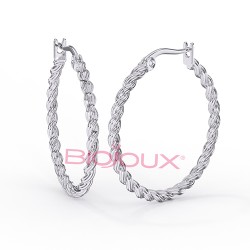 Сережки Biojoux BJT380 Eldara 30mm SS Сережки Biojoux BJT380 Eldara 30mm SS