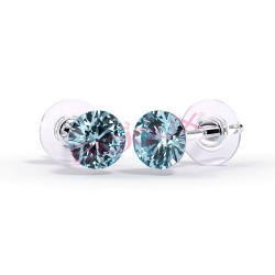 Сережки Biojoux BJT945 Swarovski Crystal Aguamarine 4mm Сережки Biojoux BJT945 Swarovski Crystal Aguamarine 4mm