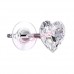 Сережки Biojoux BJT964 Swarovsky Hilion Heart 6mm