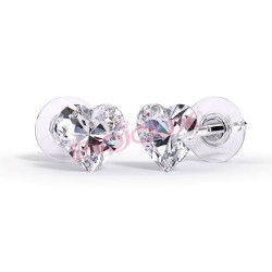 Сережки Biojoux BJT964 Swarovsky Hilion Heart 6mm Сережки Biojoux BJT964 Swarovsky Hilion Heart 6mm