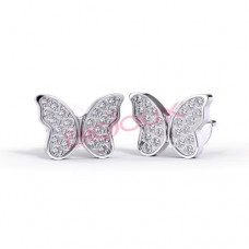 Сережки Biojoux BJT979 Butterfly Crystals 10mm SS Сережки Biojoux BJT979 Butterfly Crystals 10mm SS